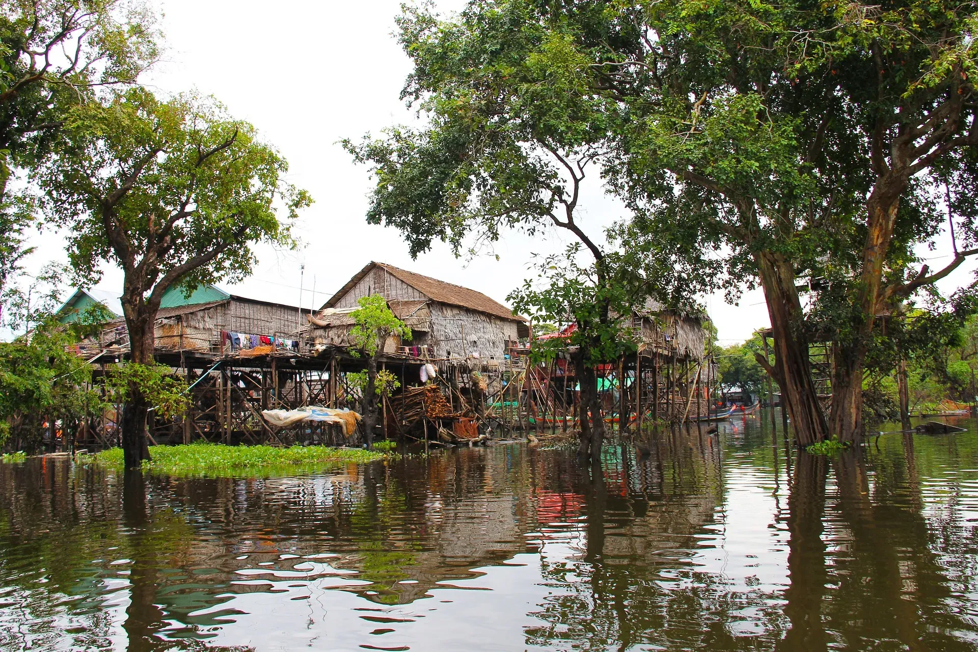 A community tourism boat on Tonle Sap Lake