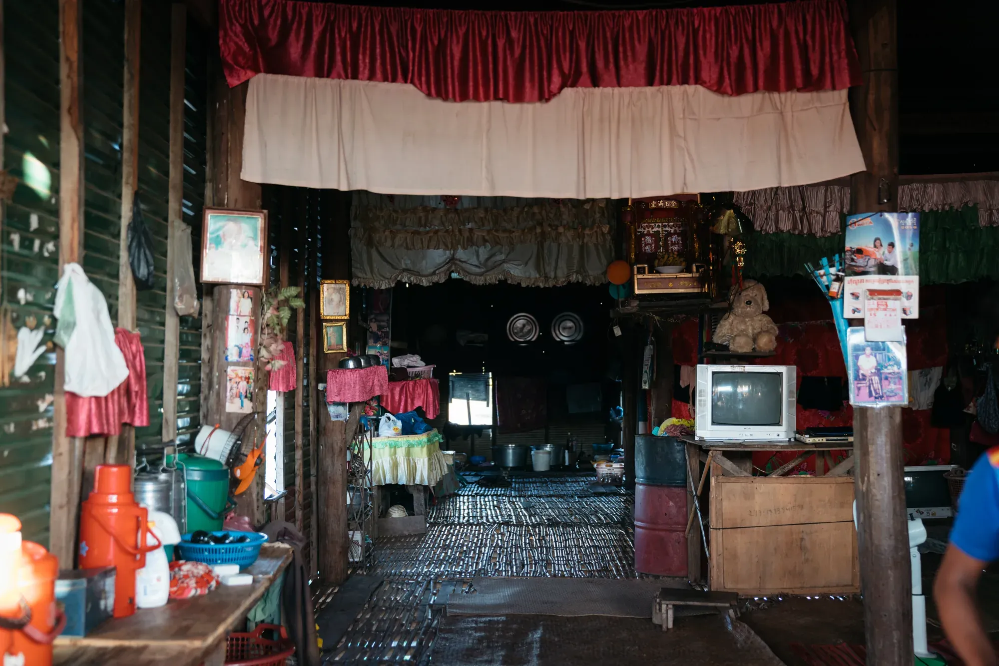 Inside a home on the lake