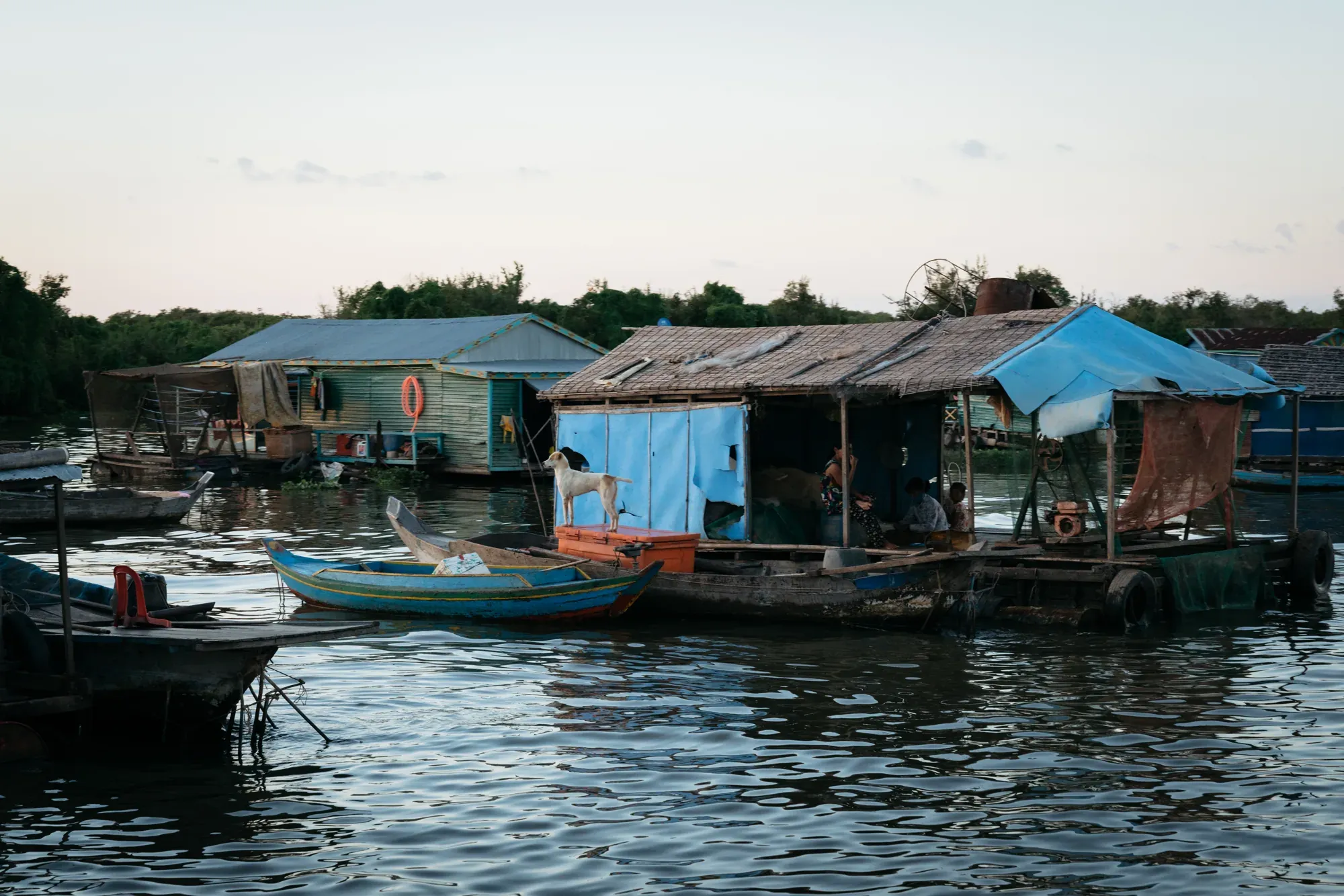 Houseboats on Tonle Sap Lake